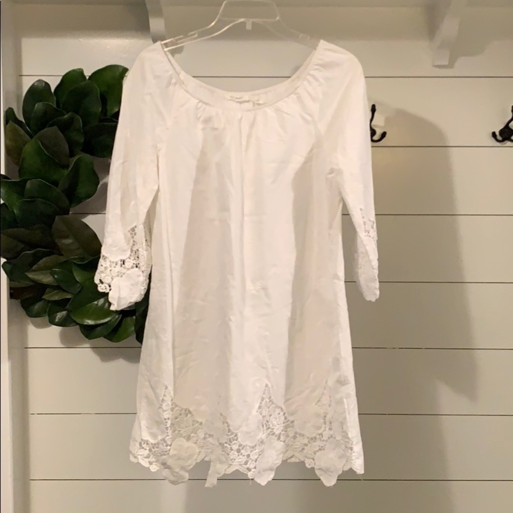 Beautiful white cotton dress